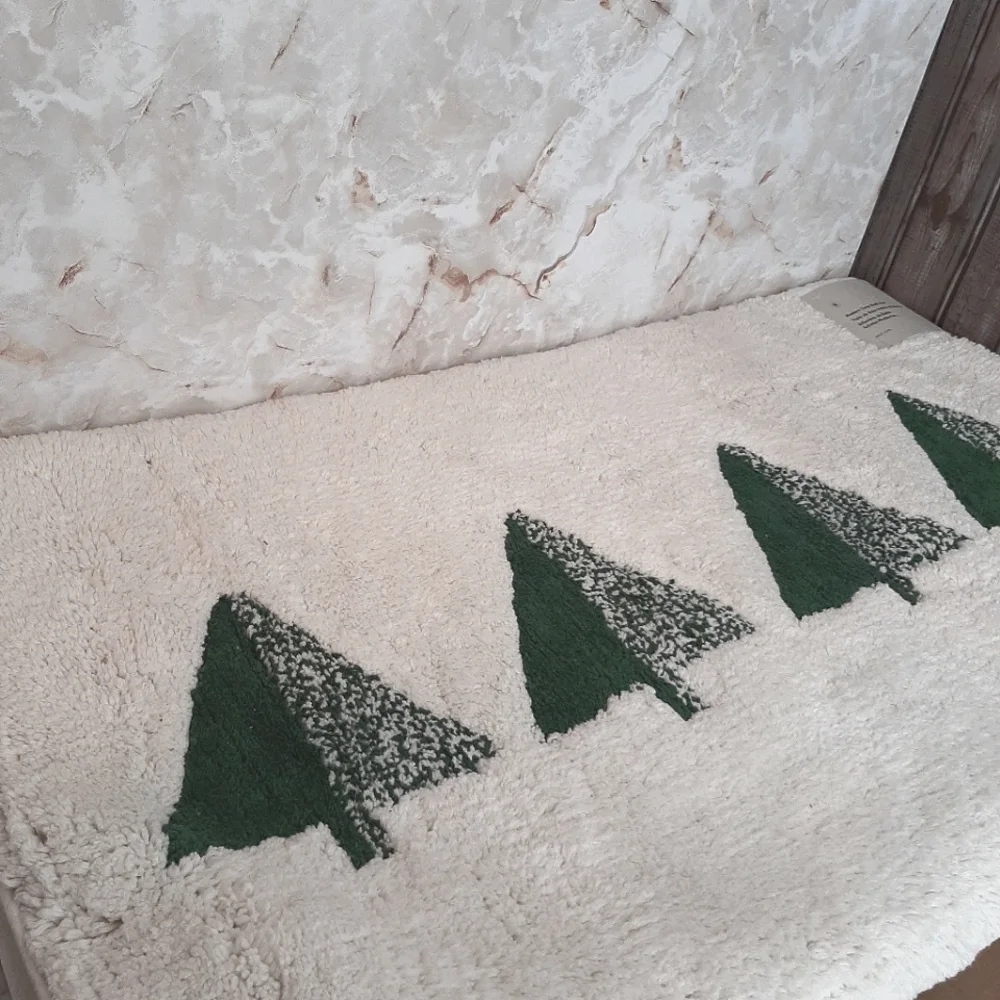 **West Elm Modern Trees Tufted Bath Rug